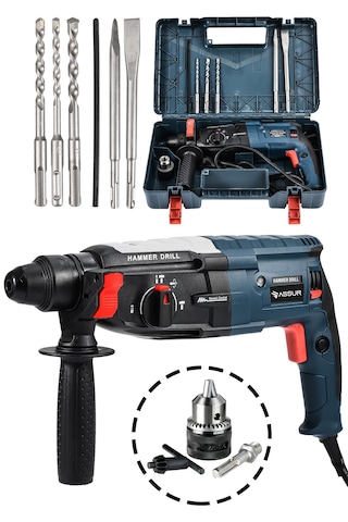 Assur ASR501 2-28MM 850W Darbeli Kırıcı Delici Hilti Mavi Assur ASR501 2-28MM 850W Darbeli Kırıcı Delici Hilti Mavi