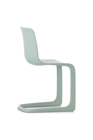 Vitra Evo - C Klasik Sandalye, Modern Yorum, Mat Yüzey, Ergonomik Tasarım, Geri Dönüştürülmüş Malzeme Turkuaz