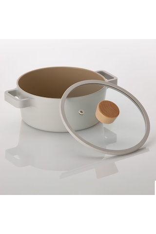 Neoflam Fika Alüminyum Döküm Tencere Cam Kapaklı 18cm