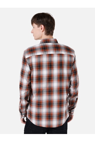 Colin's Colins Slim Fit Turuncu Erkek Uzun Kol Gömlek Cl1066767 Turuncu