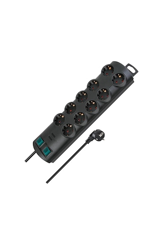 Primera-line Güvenlik Anahtarlı 10 Soketli Güç Şeridi 12