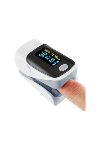 Sones Ab-80 Hassas Parmak Nabız Oksimetresi Kan Oksijen Monitörü Gri