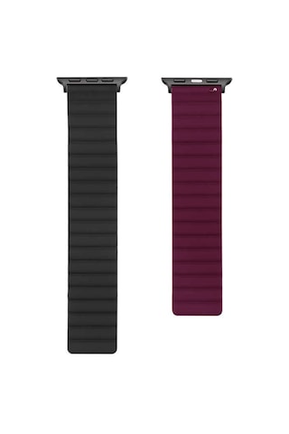 Watch 7 41mm Uyumlu Krd-52 Mkst Kordon-siyah-kırmızı