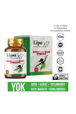 Lipox-7 Food Supplemet 30 Kapsül Aromasız