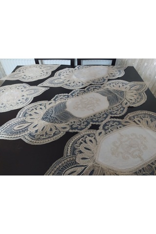 Runner 5 Li Set Kadife Kumaş Dantel Işleme