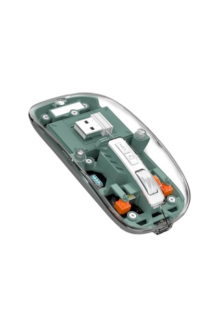 Bluetooth Ve 2.4g Usb Destekli Pilli Kablosuz Şeffaf Mouse Bluetooth Ve 2.4g Kablosuz Mouse