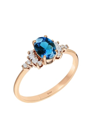 Sirius Pırlanta Ve London Blue Topaz Taşlı Ilayda Yüzük 0847R0026