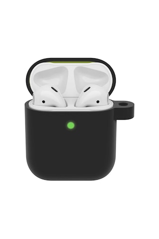 Wozlo Apple Uyumlu AirPods 1. Ve 2. Nesil Koruyucu Silikon Kılıf - Silikon Koruma Kılıfı - Siyah