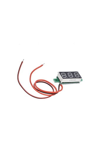 0.28'' inch Dc 0-100V Mini Digital Voltmetre 3 Kablolu Mavi