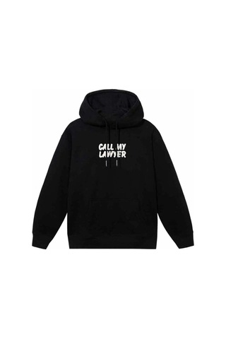 Not Guilty Pullover Hoodie - Pamuk Siyah Erkek Kapüşonlu Süveter 2XL
