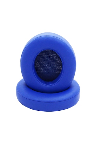 Youtek Beats Studio 2/3 İçin Yerine Konulabilir Kulaklık Küllüğü - Protein Deri + Hafıza Köpüğü - Mavi Mavi