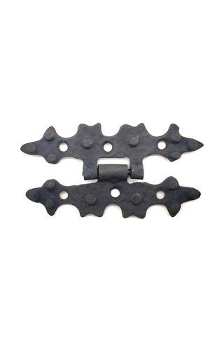 Antika Tarz Dekoratif Pirinç Yıldız Menteşe - 84x44 Mm, Oksit