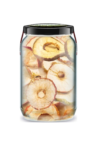 Ekşi Yeşil Elma + Tatlı Kırmızı Elma Kurusu Bi Kavanoz 660 Cc. Cam Kavanozlarda Dried Apple Slice Diğer