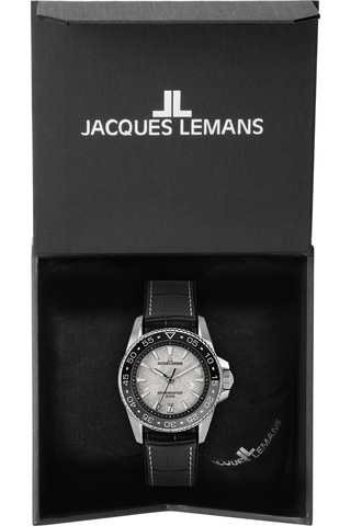 Jacques Lemans 1-2205e Lıverpool Dıver Erkek Kol Saati Gümüş - Siyah