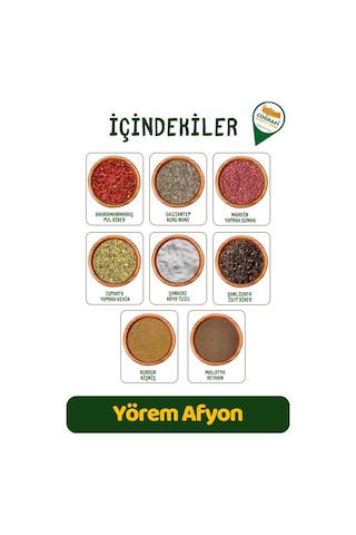 Yörem Afyon Sağlıklı Sofraların Vazgeçilmezi Şef Tariflerin Sırrı Salata Baharatı Karışımı 65gr.