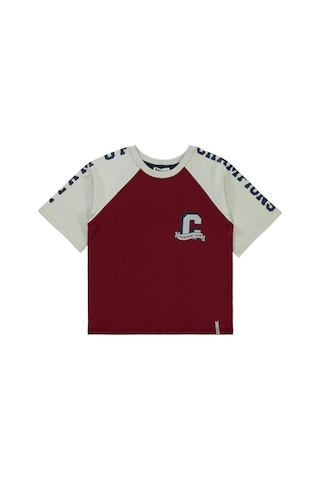 Civil Boys 34 Baskılı 10-13 Yaş Tişört Bordo