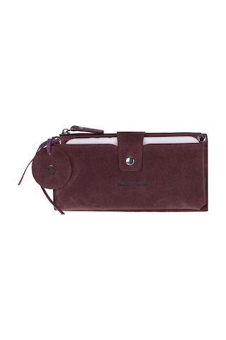 Bloominbag Burgundy Still Lozan Hakiki Süet Çapraz Askılı Telefon Bölmeli Cüzdan Çanta Bordo