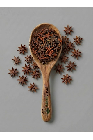 İxirciyusuf Yıldız Anason Star Anise Whole Star Anise Badian Illicium Verum Doğal Kurutulmuş 50 G