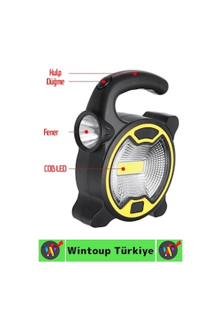Kamp Premium Piknik Outdoor Dağcılık Elektrik Kesintisi Acil Durum Yüksek Parlaklıklı Cob Led Panel Çok Renkli