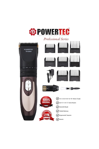 Powertec TR-6500 Şarjlı Saç Sakal Tıraş Makinesi