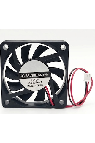 Dc 12v Fan 60x60mm 6010 6x6cm 3500rpm Soğutucu Kuluçka Ekran Kartı Cooler Peltier Printer Pc Cpu