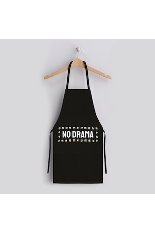 No Drama Mutfak Önlüğü Keten Kumaş, Uluslararası Yıkama Ve Solmama Sertifikası Çok Renkli