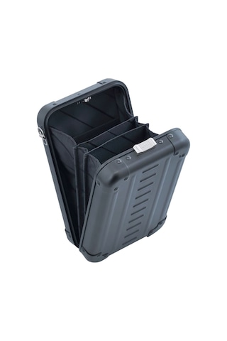 Aleon Mini Bag 19 Cm Alüminyum Omuz Çantası, Hafif, Şık, Unisex Günlük Çanta Antrasit