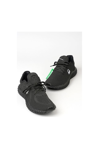 Benetton Bn-30008 Triko Yazlık Erkek Sneakers Spor Ayakkabı Siyah