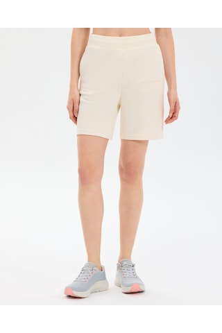 Skechers W Essential 5 Inch Sweat Short Kadın Beyaz Şort S2610001-3855