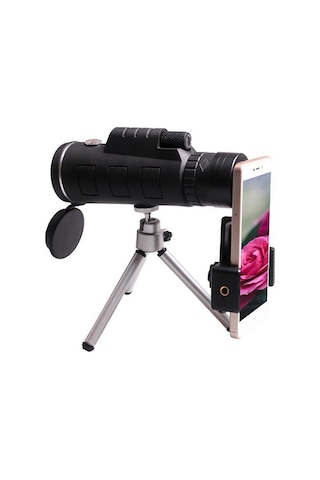 Wezone 40x60 Bak-4 Prisma Fmc Lens Monoküler Teleskop, Düşük Işık Gece Görüşü, Akıllı Telefon Tutucu Ve Alüminyum Tripod İle Dış Mekan Fotoğrafçılığı