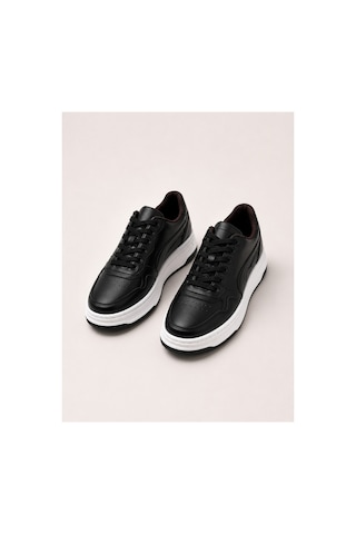 Yalçın Erkek Siyah Sneaker Kalın Taban Ortopedik Günlük Spor Ayakkabı Siyah - 880302228 Siyah