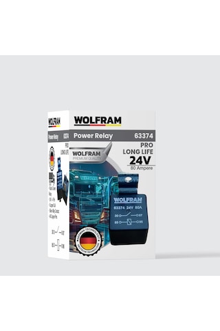 Wolfram 24 Volt 80 Amper Çift Platinli Güç Rölesi - 10 Adet