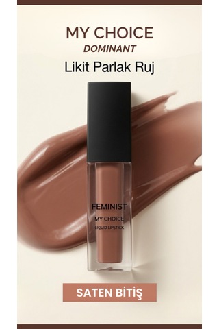 Kremsi Dokulu, Kadife Bitişli-parlak Yoğun Pigment, Gün Boyu Kalıcı Mocha