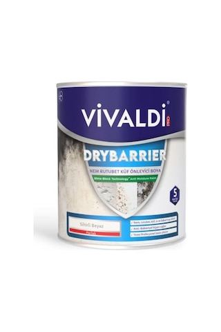 Nem Rutubet Ve Küf Önleyici Boya - Antibakteriyel Özellikli Kesin Çözüm Ürünü - Drybarrıer 1 Kg