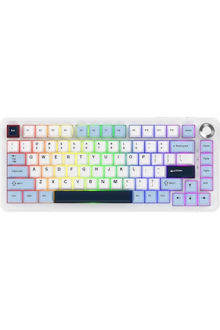 Ak820 Max Plus - Hot-swap-dinamik Rgb Mekanik Oyun Klavyesi Day Dream Switch - Lacivert Beyaz