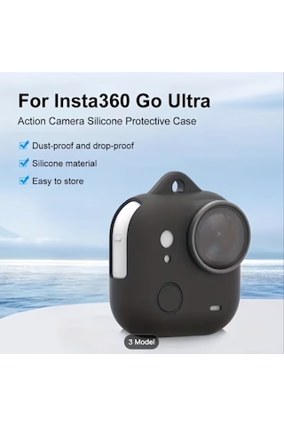 Insta360 Go Ultra Silikon Koruma Siyah