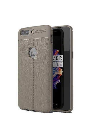 Zore One Plus 5 İle Uyumlu Niss Silikon Kılıf Gri
