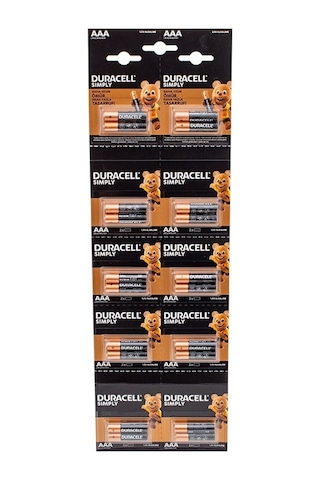 1.5v İnce Aaa 20'li Alkalin Pil Lr03/mn20 Cihaz Pili Uzun Ömürlü Güç