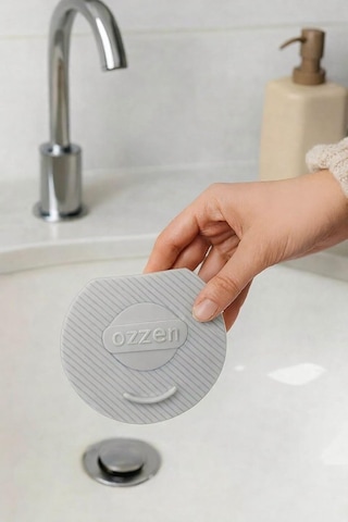 Lavabo Kötü Koku Giderici Önleyici Silikon Mat Sızdırmaz Lavabo Tıkacı Lavabo Tıpası Evye Kapağı Gri Diğer