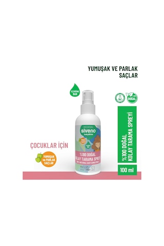Siveno%100 Doğal Kolay Tarama Spreyi Çocuklar İçin Nemlendirici Hindistan Cevizi Yağlı 100 Ml