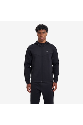 Lescon Erkek Fermuarlı Kapüşonlu Sweatshirt 26n-1163 Siyah