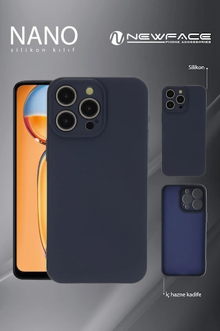 Newface Xiaomi Redmi Note 13 Pro 4g Kılıf Nano İçi Kadife Silikon Semeglbl - 35 - Gri