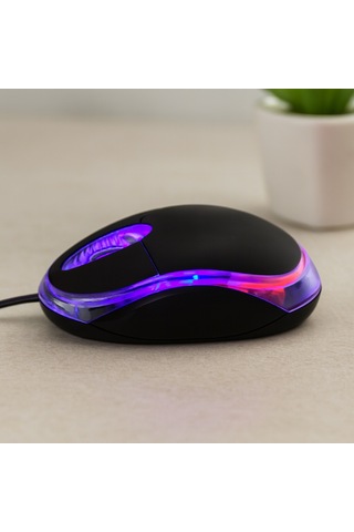 Kablolu Optik Mouse 1200 Dpı Siyah Usb, 110 Cm Diğer