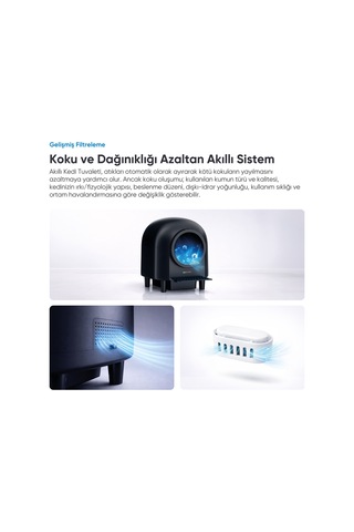 Şımart Akıllı Kedi Tuvaleti 80lt, Otomatik Temizleme Ve Wi-fi Kontrollü