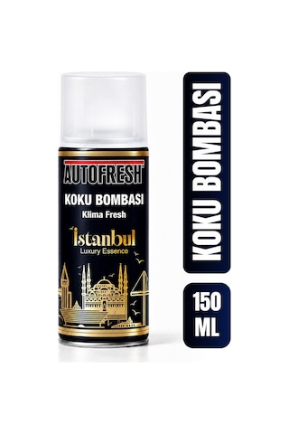 İstanbul Koku Bombası Klima Fresh Araç İçi Sprey 150 Ml Kalıcı Premium Koku Giderici