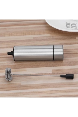 Soulader Elektrikli Süt Köpürtücü Makinesi - 2'li Paket Paslanmaz Çelik Çubuklu, Evde Kafe Kalitesinde Sıcak Soğuk Köpük Yapma Aleti Gümüş