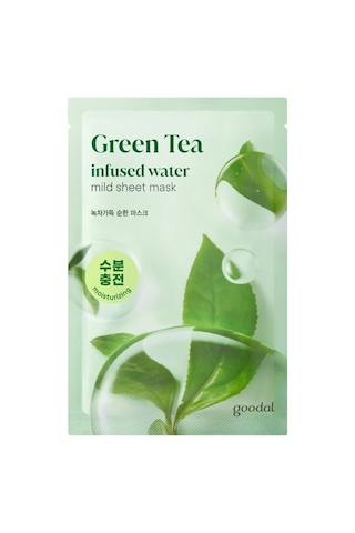 Hassas Ciltlere Özel Yeşil Çay İçeren Yaprak Maske Goodal Green Tea Infused Water Mild Sheet Mask