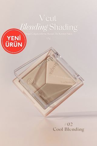 Dasique  Doğal Gölgelendirme Sunan 3'lü Kontür Paleti V Cut Blending Shading 02 Cool Blending