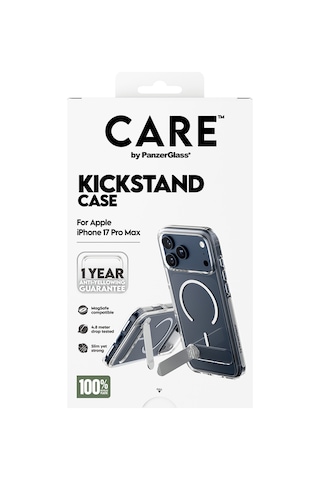 Care By Panzerglass Feature Apple Uyumlu iPhone 17 Pro Max Transparent Ayaklı & Magsafe Kılıf