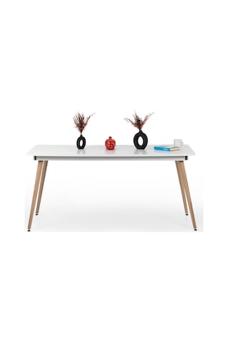 Bistro 120x77 Cm / Dikdörtgen Mutfak Masası / Mutfak Yemek Masası / Dikdörtgen Masa / Beyaz